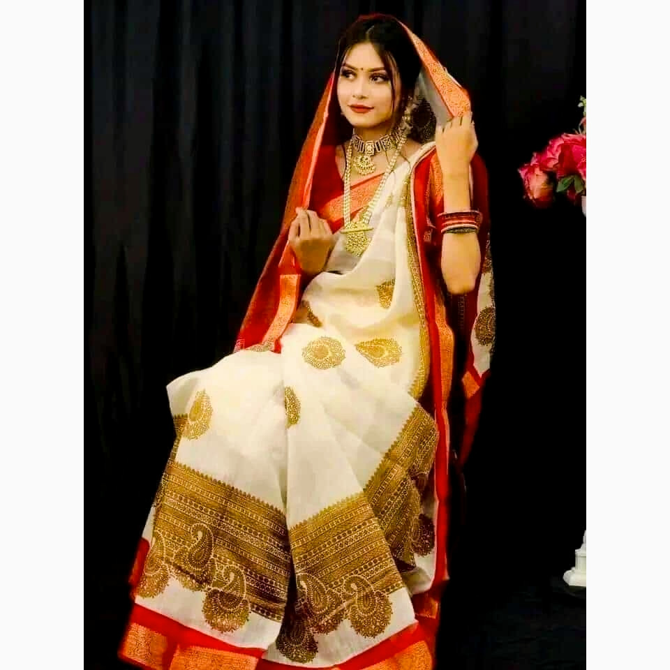 Chirala Cotton Zari Pattu Silk Shari