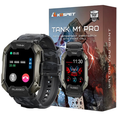 Kospet Tank M1 Pro Smart Watch with Phone Call