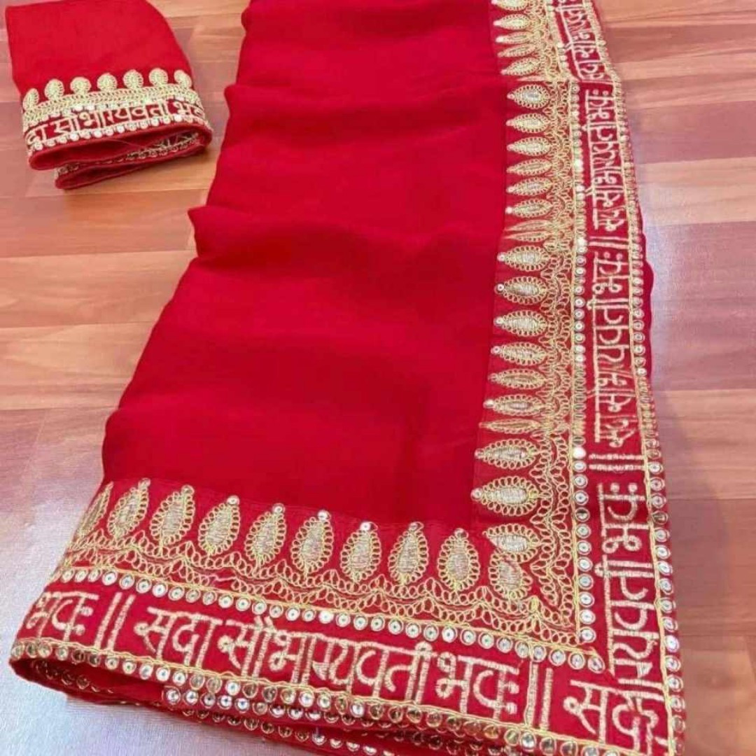 LAUNCHING A NEW RED SUPER TRENDING HIT DESIGNER SAREE*